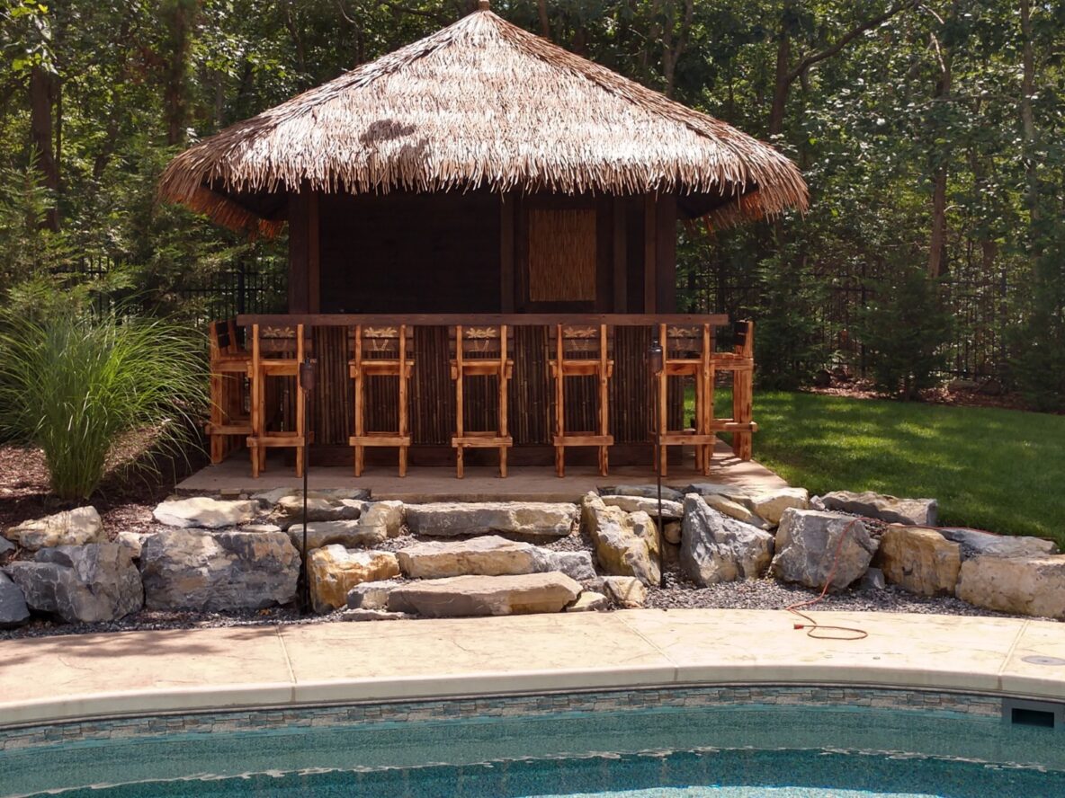 custom tiki bar for my backyard